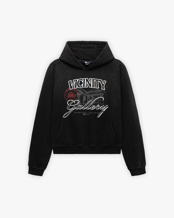 GALLERY HOODIE WASHED BLACK