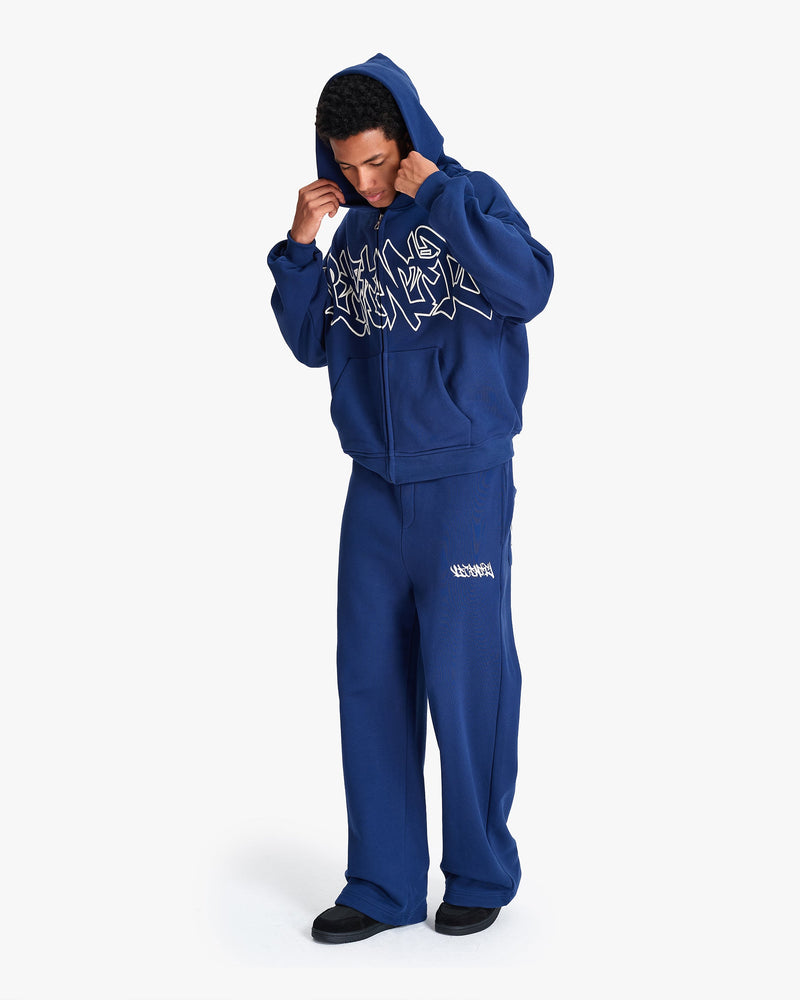 GRAFFITI JOGGER BLUE