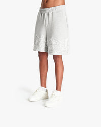 GRAFFITI SHORTS GREY MELANGE