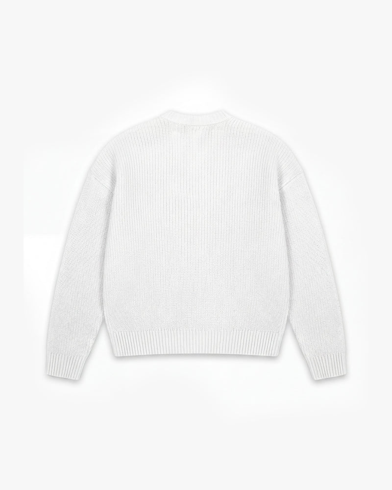V-LOGO KNITWEAR WHITE