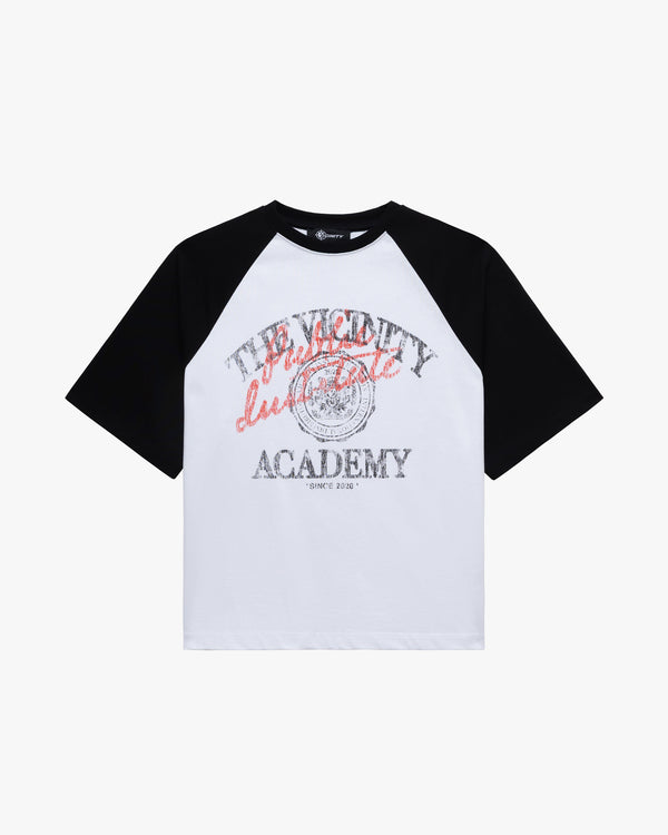 BICOLOR PUBLIC INSTITUTE TEE BLACK/WHITE