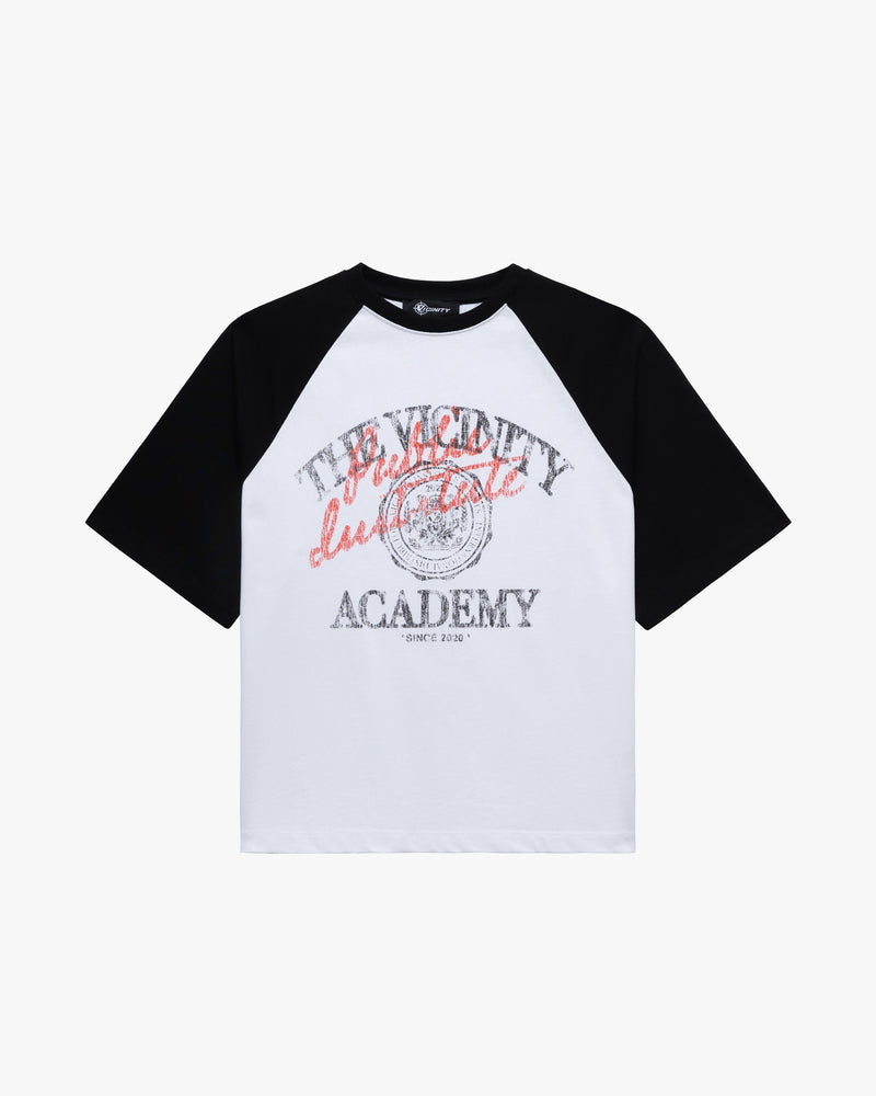 BICOLOR PUBLIC INSTITUTE TEE BLACK/WHITE