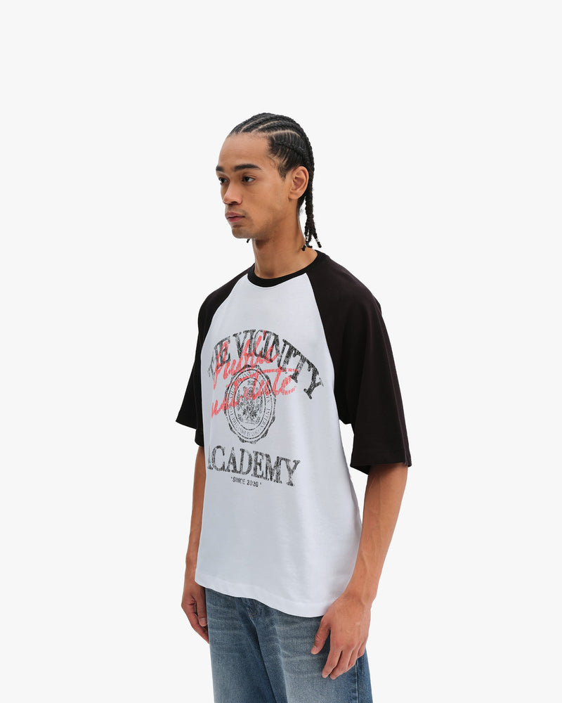 BICOLOR PUBLIC INSTITUTE TEE BLACK/WHITE