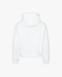 INSIDE OUT ZIP HOODIE WHITE