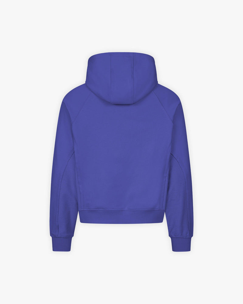 INSIDE OUT ZIP HOODIE OCEAN BLUE