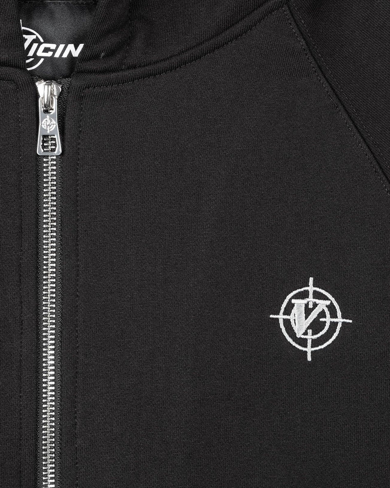 INSIDE OUT ZIP HOODIE BLACK (OLD SIZING)