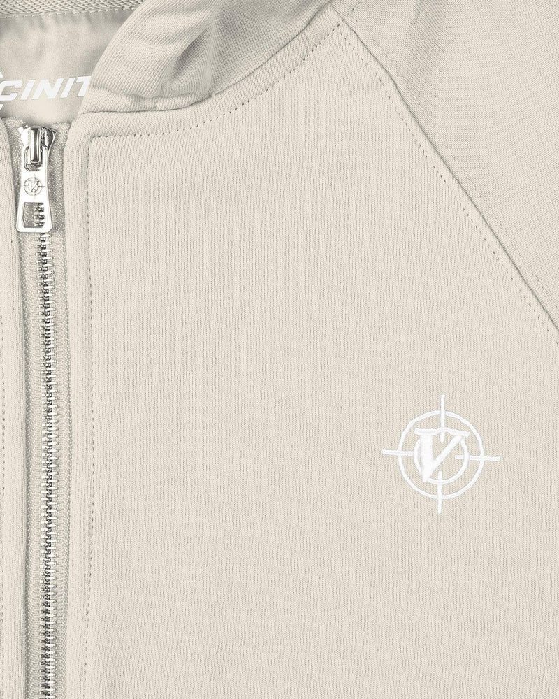 INSIDE OUT ZIP HOODIE BEIGE
