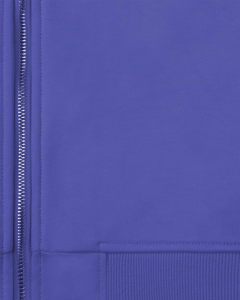 INSIDE OUT ZIP HOODIE OCEAN BLUE