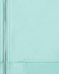 INSIDE OUT ZIP HOODIE TURQUOISE