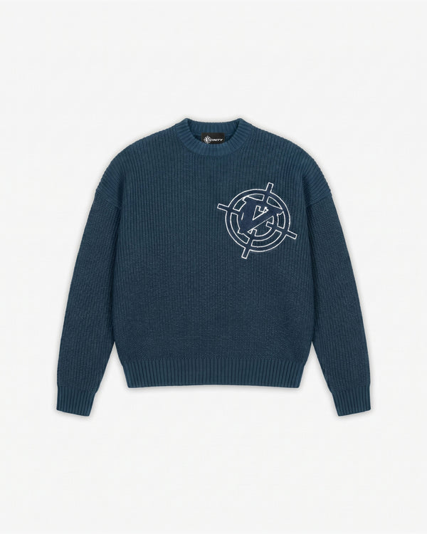 V-LOGO KNITWEAR MIDNIGHT BLUE