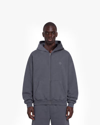 SOFTS ZIP-HOODIE DARK GREY