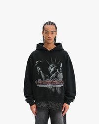 LADY LIBERTY HOODIE VINTAGE WASH