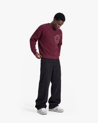V-LOGO KNITWEAR DARK CHERRY