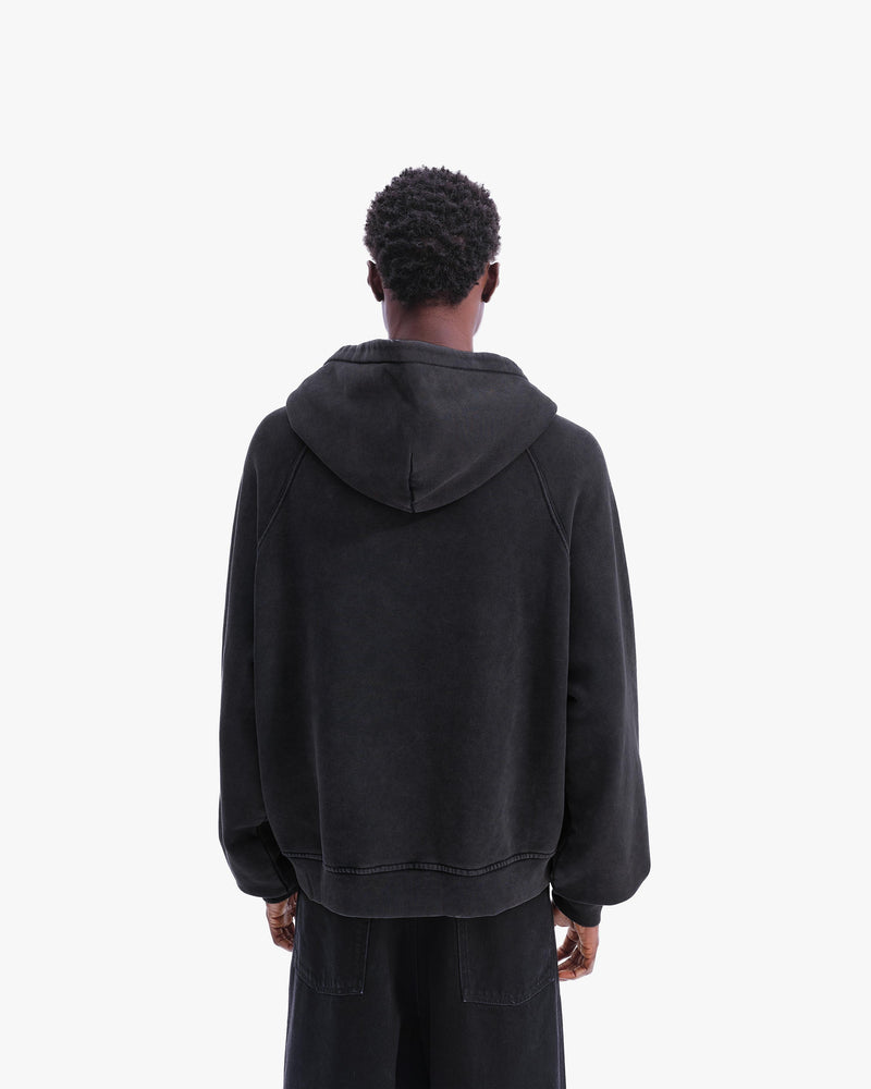 SIGNATURE ZIP HOODIE VINTAGE BLACK