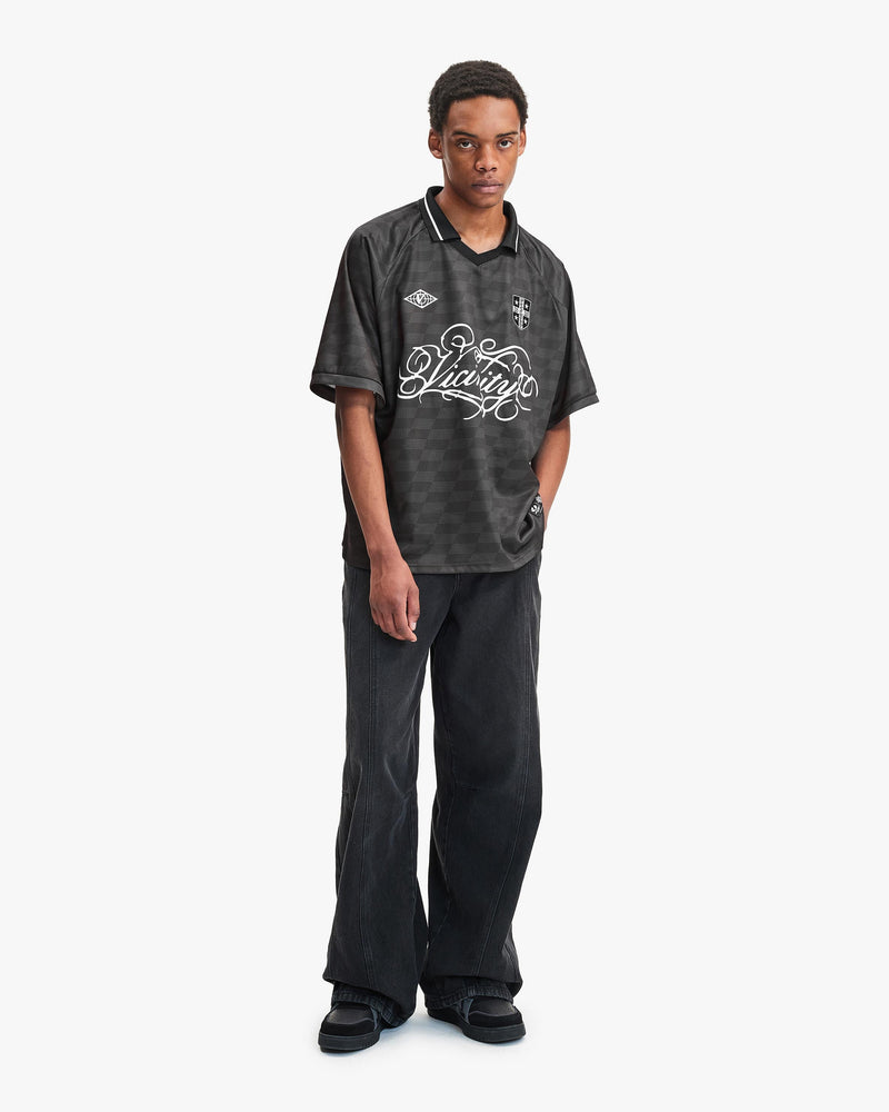 CHECKERED BW JERSEY BLACK