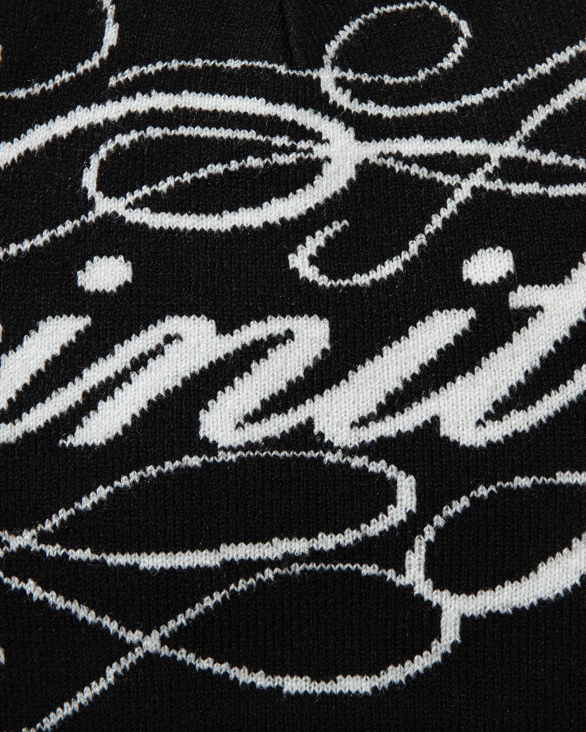 ORNAMENT BEANIE - BLACK