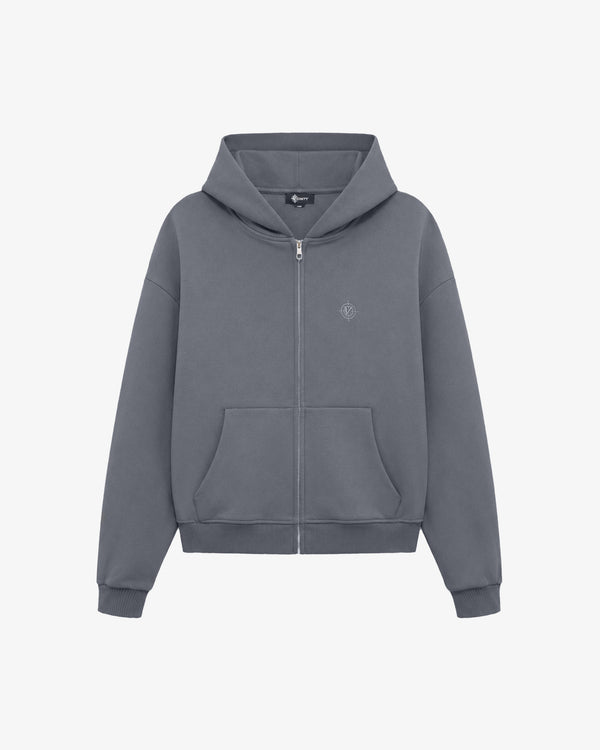 SOFTS ZIP-HOODIE DARK GREY