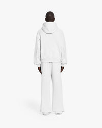 INSIDE OUT ZIP HOODIE WHITE
