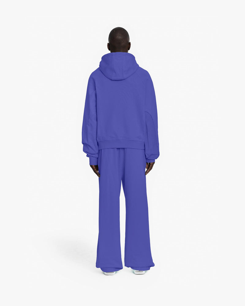 INSIDE OUT ZIP HOODIE OCEAN BLUE