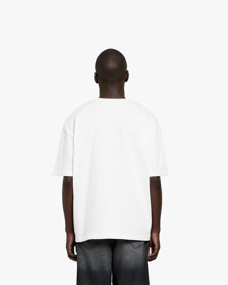 RISE ABOVE THE PEAKS TEE WHITE