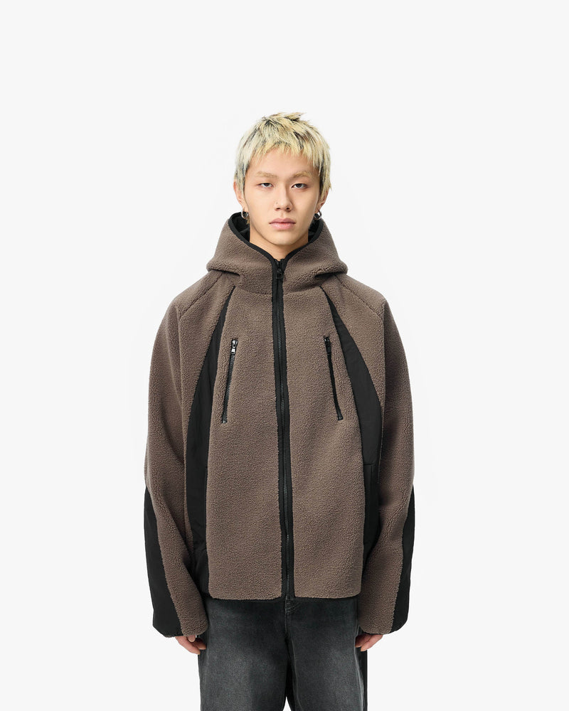 TRAIL FLEECE JACKET BROWN