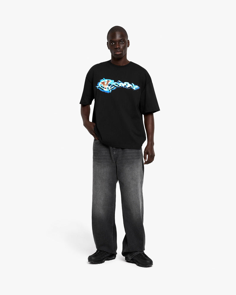 CHROME LOGO TEE BLACK