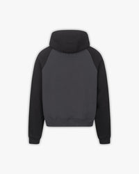 BICOLOR SHOOTING HOUSE HOODIE DARK GREY/BLACK