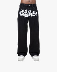 HAVOC DENIM BLACK / WHITE