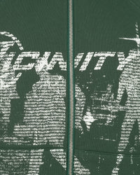 BINARY 2.0 ZIP HOODIE DARK GREEN