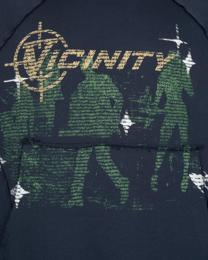 BINARY INSIDEOUT HOODIE NAVY BLUE